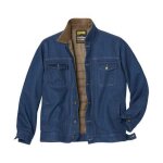Veste en jean matelasse western