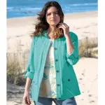 Veste saharienne turquoise�