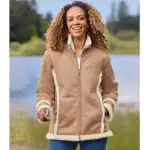 Veste su�dine fourr�e sherpa�