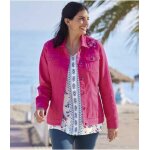Veste en twill brode