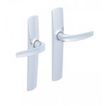 2 poign�es de porte rivangers sans trou vachette, zamak entraxe 165 mm