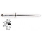 25 rivets alu / alu � t�te plate � 4, 8 x 14 mm