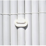 26 fixations pour canisses blanc