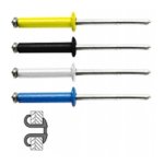 48 rivets clats alu / acier  tte plate couleur  4 x 16 mm