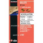 50 oeillets laiton  4 mm avec outil de pose