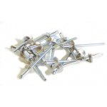 50 rivets alu / acier  tte plate  4, 8 x 18 mm