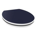 Abattant wc couleur bleu nuit - kristal