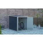 Abri pour 2 velos en metal - 2, 81 m2 - gris anthracite