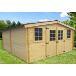 Abri bois massif 28mm 20. 97m2