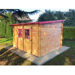 Abri bois massif 28mm 9. 94m2