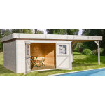 Abri bois massif toit plat 28mm 29. 04m2 Abri bois massif toit plat 28mm 29. 04m2