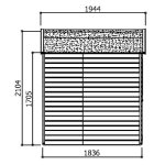 Abri de jardin en bois 12 mm 265 x 183 cm