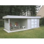 Abri de jardin en bois + auvent 7. 65m2 arhus Abri de jardin en bois + auvent 7. 65m2 arhus