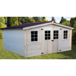 Abri madriers bois massif 28mm 16. 81m2