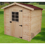 Abri madriers bois massif 28mm 4. 28m2