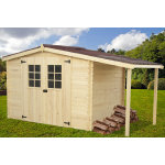 Abri madriers bois massif 28mm 9. 49m2