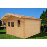 Abri madriers bois massif 42mm 15. 73m2
