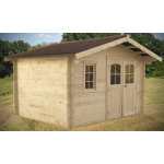 Abri madriers bois massif 42mm surface 12. 74m2