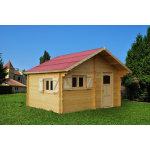 Abri madriers bois massif 60mm surface 24. 96m2 Abri madriers bois massif 60mm surface 24. 96m2