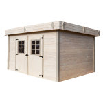 Abri embo�t� 28mm sans plancher toiture en bac acier 16. 77m2