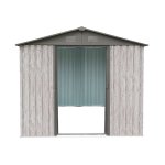 Abri métal 7, 15m² woodtouch - acier galvanisé - kit d'ancrage - aspect bois Abri métal 7, 15m² woodtouch - acier galvanisé - kit d'ancrage - aspect bois