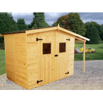 Abri panneau bois massif 16mm 5. 04m2