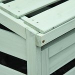 Abri poubelles - abri de jardin - 2 portes verrouillables - dim. 131l x 85l x 125h cm - bois sapin vert ...