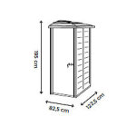 Abri rsine toit mono - pente 88x132cm
