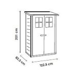 Abri rsine toit mono - pente 95x139cm