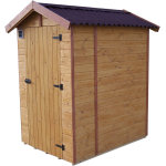 Abri wc bois massif avec plancher - panneau 16mm
