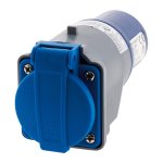 Adaptateur compact sans cble femelle 16a 2p + t en mle cee17 pour camping, nautisme? - zenitech