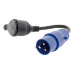 Adaptateur femelle 16a 2p + t en mle cee17 - zenitech