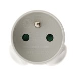 Adaptateur m uk / f france blanc