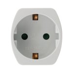 Adaptateur m france / f schuko blanc