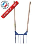 Aerogrif' 5 dents 2 manches 1, 10 m, type grelinette, outil de jardinage biologique Aerogrif' 5 dents 2 manches 1, 10 m, type grelinette, outil de jardinage biologique