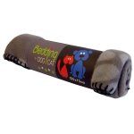 Agrobiothers plaid polaire - 100 x 70 cm - motif en forme de pattes - pour chien