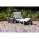 Allibert table basse isotherme imitation resine tressee - gris Allibert table basse isotherme imitation resine tressee - gris