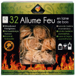 Allume - feu laine de bois x32