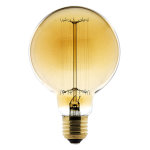 Ampoule d�co filament carbone globe �95 25w e27 2700k (blanc chaud)