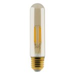 Ampoule dco filament led ambre 4w e27 400lm 2500k - tube