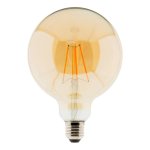Ampoule dco filament led ambre 7w e27 720lm 2500k - globe