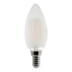 Ampoule d�co filament led d�poli flamme 4w e14 400lm 2700k (blanc chaud)