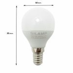 Ampoule e14 led 6w 220v g50 220� - blanc chaud 2300k - 3500k - silamp