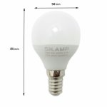 Ampoule e14 led 6w 220v g50 220� - blanc froid 6000k - 8000k - silamp