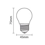 Ampoule e27 led 6w 220v g45 240 - blanc froid 6000k - 8000k - silamp