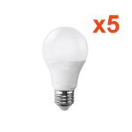 Ampoule e27 led 9w 220v a60 180° (pack de 5) - blanc chaud 2300k - 3500k - silamp Ampoule e27 led 9w 220v a60 180° (pack de 5) - blanc chaud 2300k - 3500k - silamp