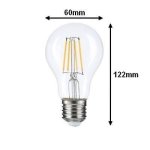 Ampoule e27 led a60 12w filament - blanc chaud 2300k - 3500k - silamp Ampoule e27 led a60 12w filament - blanc chaud 2300k - 3500k - silamp