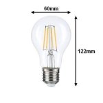 Ampoule e27 led a60 12w filament - blanc froid 6000k - 8000k - silamp Ampoule e27 led a60 12w filament - blanc froid 6000k - 8000k - silamp