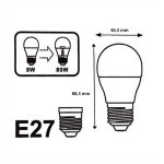 Ampoule e27 led g45 8w 220v 300� (pack de 10) - blanc neutre 4000k - 5500k - silamp