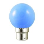 Ampoule led 1w b22 couleur bleue